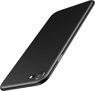 JETech Ultra Slim Case for iPhone SE 3/2 (2022/2020 Edition), iPhone 8/7, 4.7-Inch, Camera Lens Cover Full Protection, Lightweight, Matte Finish PP Hard Minimalist Case (Black)